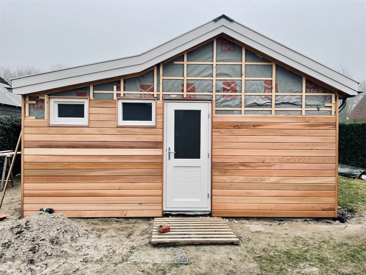 Gevelbekleding vakantiewoning